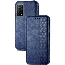 Кожаный чехол-книжка GETMAN Cubic (PU) для Xiaomi Mi 10T / Mi 10T Pro – Синий