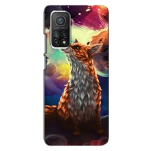 Чехлы с картинкой Лисички для Xiaomi Mi 10T (VPrint) (Лисица в космосе)