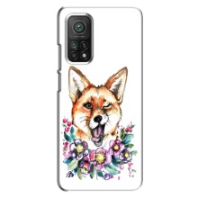 Чехлы с картинкой Лисички для Xiaomi Mi 10T (VPrint) (Веселая лисичка)