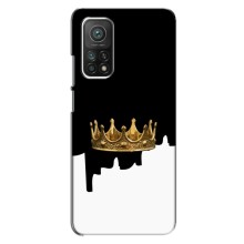 Чехол (Корона на чёрном фоне) для Сяоми Ми 10т – Золотая корона