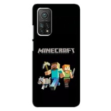 Чохол Майнкрафт на Xiaomi Mi 10T (AlphaPrint) Minecraft – герої Minecraft