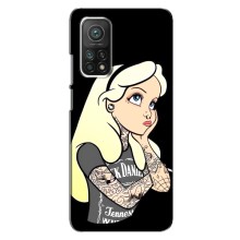 Чехол с печатью для Xiaomi Mi 10T - (Мода) (AlphaPrint) (Девочка в тату)