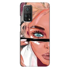 Чехол с печатью для Xiaomi Mi 10T - (Мода) (AlphaPrint) (Макияж)