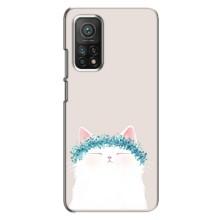 Чехол на тематику: Коты для Xiaomi Mi 10T – Белый котик