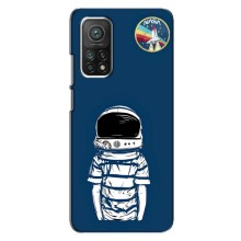 Чехол NASA для Xiaomi Mi 10T (AlphaPrint) (Мальчик в шлеме)