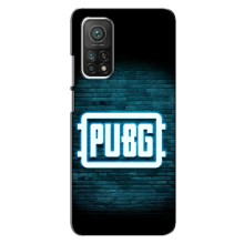 Чехол PUBG для Ксяоми Ми 10т (AlphaPrint) (Лого PUBG)