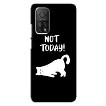 Бампер с изображением Котиков для Сяоми Ми 10т (Not Today)