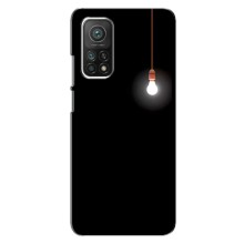 Чехол с картинками на черном фоне для Xiaomi Mi 10T – Лампочка