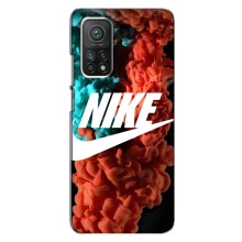 Чехол для Xiaomi Mi 10T - с принтом Найк (AlphaPrint) (Дымчатый найк)