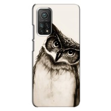 Чехол с птицами на Xiaomi Mi 10T (VPrint) (Сова)