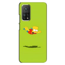 Чехол с Симпсонами для Xiaomi Mi 10T (VPrint) (Барт Симпсон)