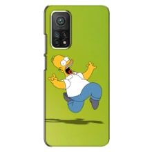 Чехол с Симпсонами для Xiaomi Mi 10T (VPrint) (Гомер Симпсон)