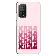 Чехлы на день мамы для Сяоми Ми 10т – Надпись мама