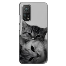 Чехол с рисунком кот на Xiaomi Mi 10T (Пара котов)