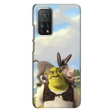 Чехол с мультфильмом Шрек на Xiaomi Mi 10T – Шрек и осел