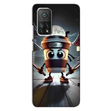 Чехол с мемом Тралалело тралала на Xiaomi Mi 10T (Капучино асасино)