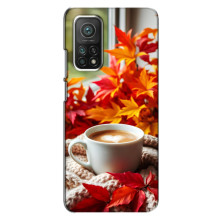 Чехол с уникальным дизайном «Осень с кофе» для Xiaomi Mi 10T