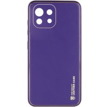 Шкіряний чохол Xshield для Xiaomi Mi 11 Lite – Фіолетовий