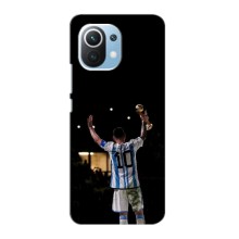 Чехлы Лео Месси Аргентина для Xiaomi Mi 11 Lite (Лео Чемпион)