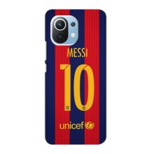 Чехлы Месси для Xiaomi Mi 11 Lite (AlphaPrint) (Messi Barca 10)