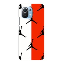 Чехлы для Xiaomi Mi 11 Lite - с картинкой JORDAN (AlphaPrint) (Лого Джордан)