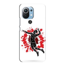 Чохли з прінтом Спортивна тематика для Xiaomi Mi 11 Lite (Волейболіст)