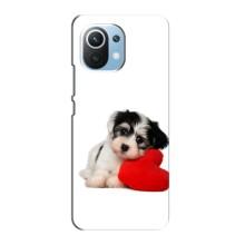 Чехлы с собаками для Xiaomi Mi 11 Lite (VPrint) (Песик)