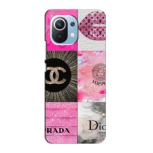 Чохол (Dior, Prada, YSL, Chanel) для Xiaomi Mi 11 Lite (Модніца)