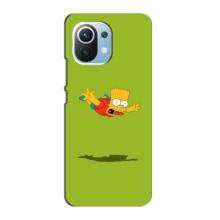 Чехол с Симпсонами для Xiaomi Mi 11 Lite (VPrint) (Барт Симпсон)