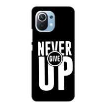 Силиконовый Чехол на Xiaomi Mi 11 Lite с картинкой Nike – Never Give UP