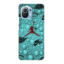 Силиконовый Чехол Nike Air Jordan на Сяоми Ми 11 Лайт (Джордан Найк)
