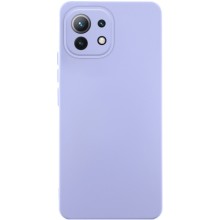 Чохол Silicone Cover Lakshmi Full Camera (AA) для Xiaomi Mi 11 Lite – Бузковий