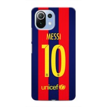 Чехлы Месси для Xiaomi Mi 11 Lite (AlphaPrint) (Messi Barca 10)