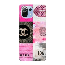 Чехол (Dior, Prada, YSL, Chanel) для Xiaomi Mi 11 Lite (Модница)