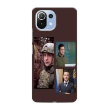 Чехол для Xiaomi Mi 11 Lite (AlphaPrint - с принтом Зеленского) – Президент