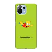 Чехол с Симпсонами для Xiaomi Mi 11 Lite (VPrint) (Барт Симпсон)