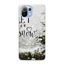 Новогодние, Праздничные Чехлы для Xiaomi Mi 11 Lite - 2024 год – Let it snow