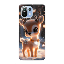 Яркий чехол для Xiaomi Mi 11 Lite с Зимними Оленятами – Оленёнок