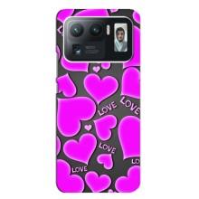 Чехлы для любимой на Сяоми Ми 11 Ультра (VPrint) (Pink hearts)