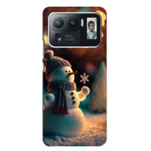 Чехлы на Новый Год Xiaomi Mi 11 Ultra – Снеговик праздничный