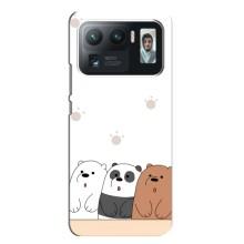 Чохли з зображенням різних тварин на Xiaomi Mi 11 Ultra (Здивовані ведмедики)