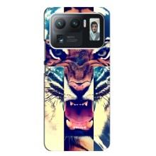 Чохли з зображенням різних тварин на Xiaomi Mi 11 Ultra (Яскравий Тигр)