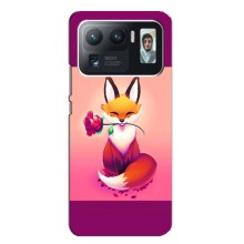 Чехлы с картинкой Лисички для Xiaomi Mi 11 Ultra (VPrint) (Лисичка с розочкой)