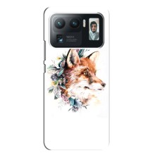 Чехлы с картинкой Лисички для Xiaomi Mi 11 Ultra (VPrint) (Лисичка в цветочках)