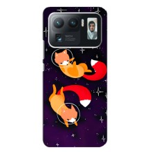 Чехлы с картинкой Лисички для Xiaomi Mi 11 Ultra (VPrint) (Лисички космонавты)