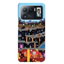Чехол Майнкрафт на Xiaomi Mi 11 Ultra (AlphaPrint) Minecraft (фон Minecraft)