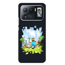 Чехол Майнкрафт на Xiaomi Mi 11 Ultra (AlphaPrint) Minecraft (персонажи Minecraft)