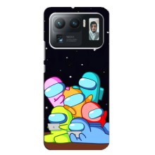 Чехол Амонг Ас для Xiaomi Mi 11 Ultra (AlphaPrint) (Скины в космосе)