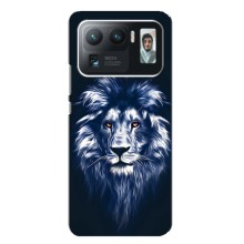 Чехол со Львом для Xiaomi Mi 11 Ultra (VPrint) (Синий Лев)