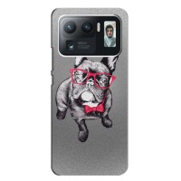Чехол (ТПУ) Милые собачки для Xiaomi Mi 11 Ultra (Бульдог в очках)